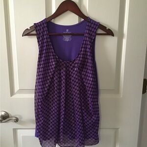 New York and Company Purple Sleeveless Top